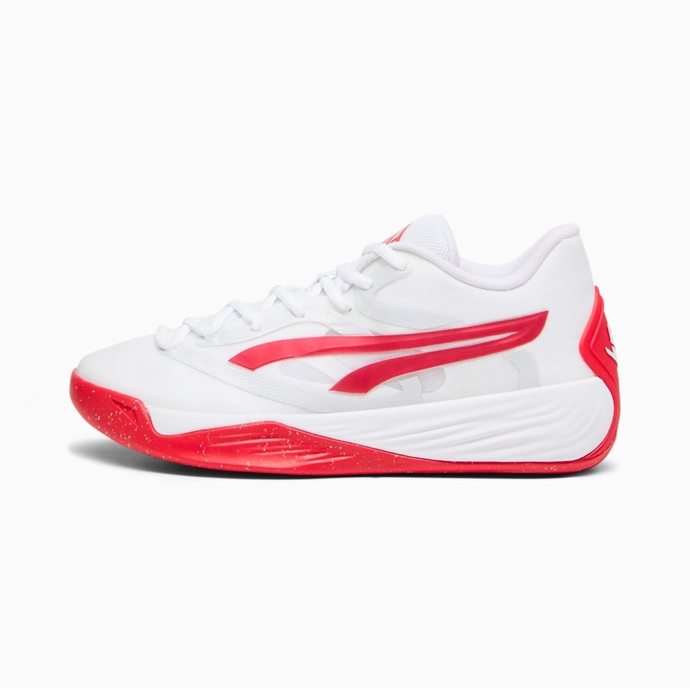 Puma Red and White Athletic Sneakers